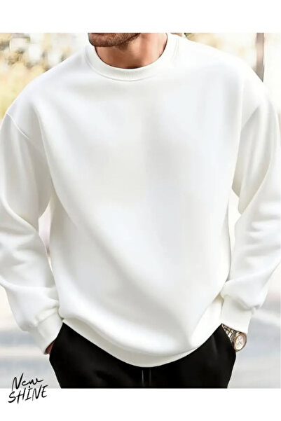 New Shine سويت شيرت بياقة دائرية غير مطبوع