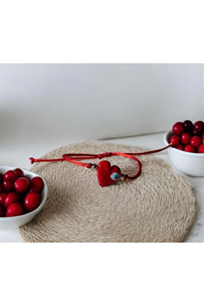 maycollection 24 November Teachers' Day Card Murano Glass Evil Eye Heart Bracelet