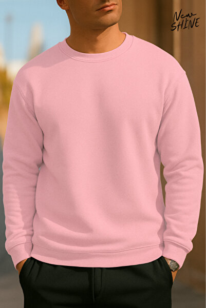 New Shine سويت شيرت بياقة دائرية غير مطبوع