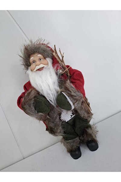 Astaş Christmas Santa Claus Carrying a Christmas Tree 35cm