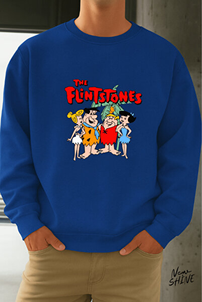 New Shine سترة بياقة دائرية من عائلة Çakmaktaş مطبوع