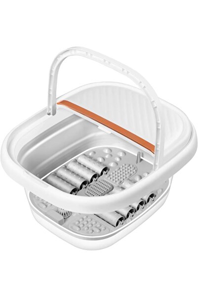 Margoun جهاز تدليك القدم الكهربائي مع تدليك الفقاعات وجهاز تحكم عن بعد (أبيض FFB002)