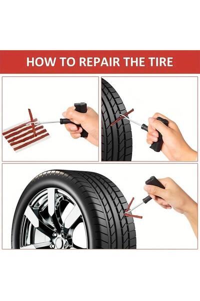 zola Κιτ ψυχρού βουλκανισμού αυτοκινήτου, επισκευή καλωδίου, 3 καλώδια, κόλλα από καουτσούκ, επισκευή ελαστικών