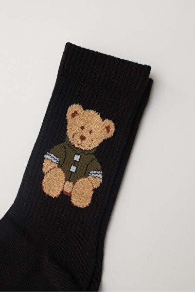 BONY SOCKS Șosete cu model Teddy Negru