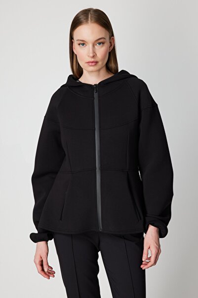 ON Cebi Fermuarlı Kapüşonlu Mont