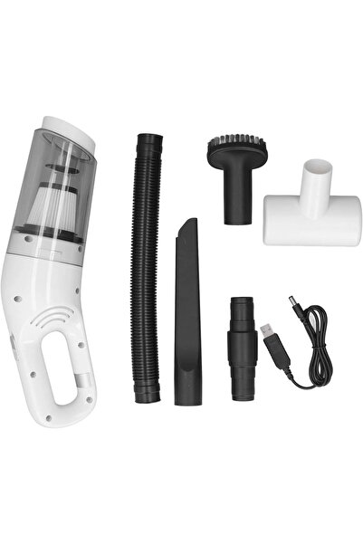 JB Aspirator portabil JB-168, putere 120W, silentios, alimentare USB, alb