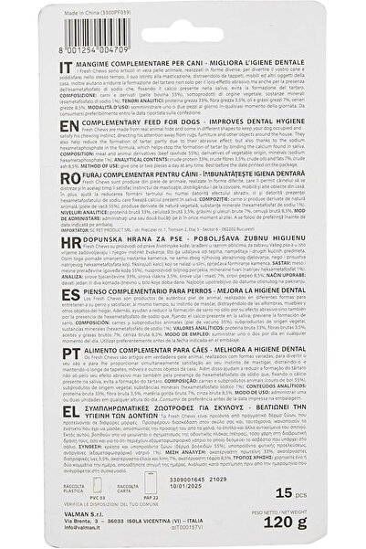 Padovan Fresh Chews Munchy Sticks (120g)- 15 Pieces