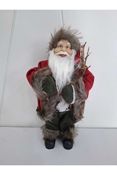 Astaş Christmas Santa Claus Carrying a Christmas Tree 35cm