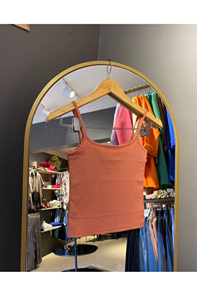 MODA NUR Askılı Mini Crop Büstiyer Bluz