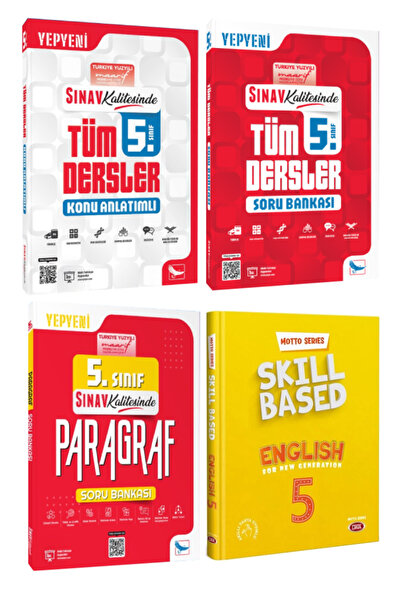 Sınav Yayınları Sınav 5. Sınıf Tüm Dersler Konu Anlatımı+ Soru Bankası+Paragr...