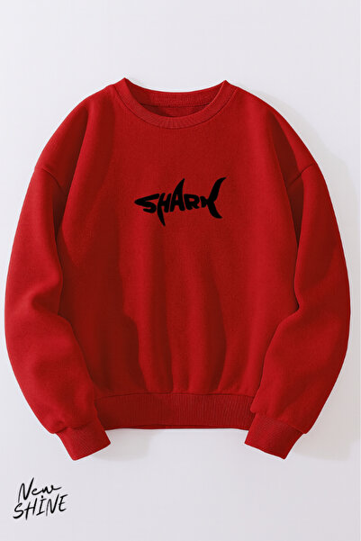 New Shine Rechin cu imprimeu guler rotund Swea tricou