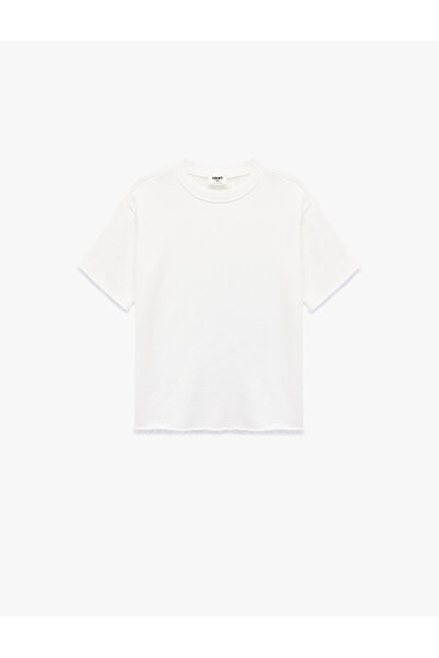 Koton Cotton Short Sleeve Crew Neck Oversize Basic T-Shirt