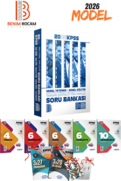 Benim Hocam Yayınları 2026 KPSS GYGK Lisans Benim Hocam 5 Dev Hocadan Tamamı Çözümlü Tek Soru Bankası ve 7li Branş Deneme