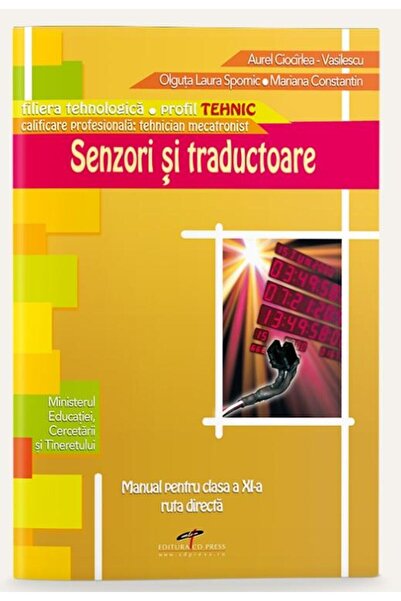 Editura CD Press Senzori si traductoare - manual pentru clasa a XI-