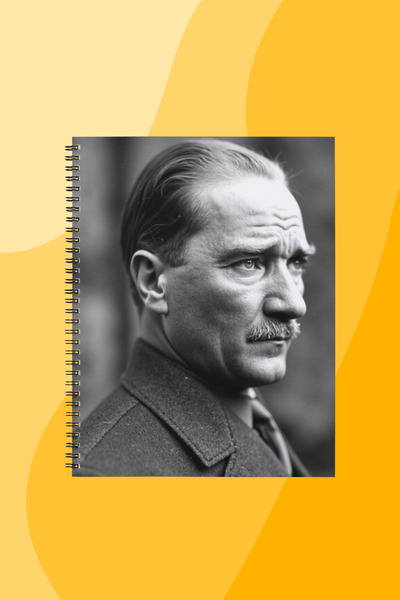 SEKİZELLİİKİ ATATÜRK -BASKILI TASARIM DEFTER