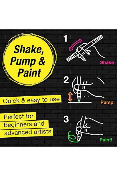 Faber Castell Faber-Castell Chic and Paint Acrylic Marker Pens - Neon 4-Pack, Double-Ended