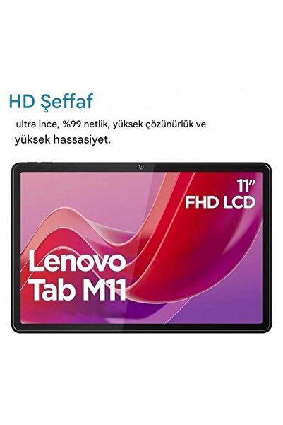 Kılıforyum Tempered Glass Screen Protector Compatible with Lenovo Tab M11 / Tab K11 11Inch