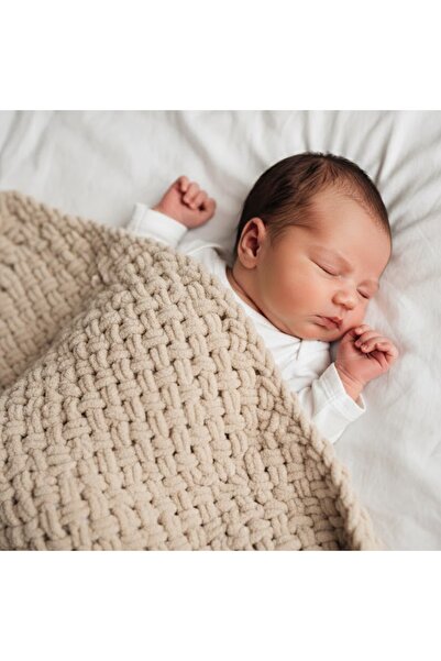 Genel Markalar Bebek Battaniyesi El örgüsü Yumuşak