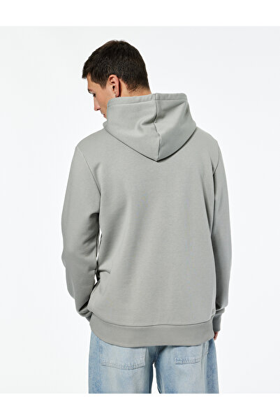 Koton Regular Fit Long Sleeve Printed Hooded Sweatshirt