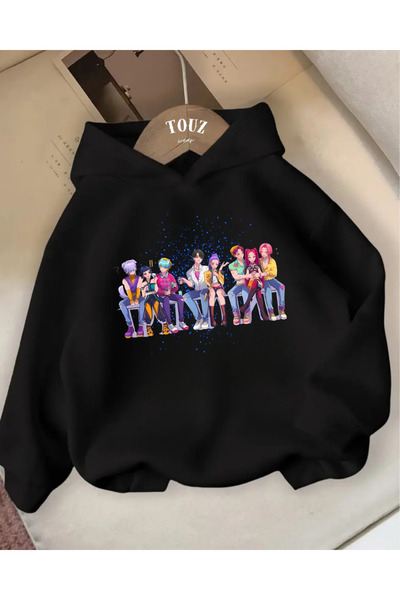 Touz Moda Young Kpop Demon Hunters 3-Thread Thick Sweet Hoodie