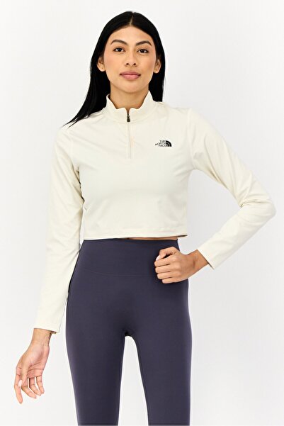 THE NORTH FACE Women Sportswear Fit Long Sleeves Training Top, Vintage White