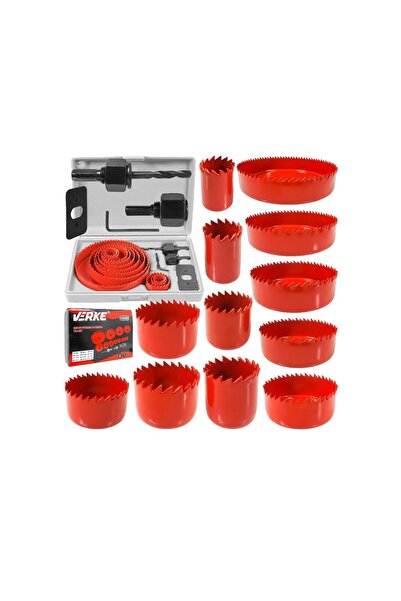 VERKE Set carote 19-127 mm pentru lemn, gips-carton și carton, 16 piese,