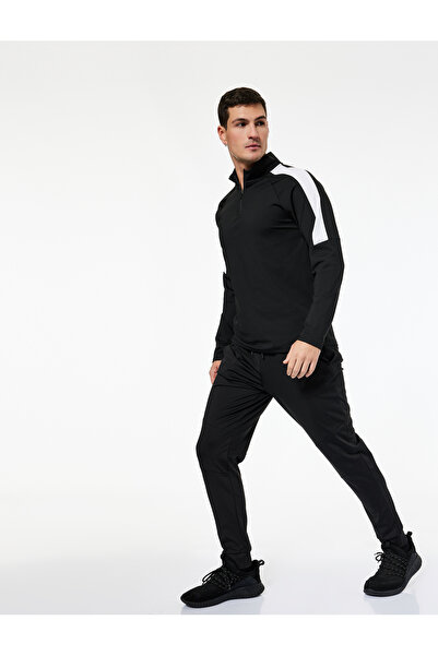 Koton Pocketed Print Detailed Waist-Tied Jogger Sports Sweatpants