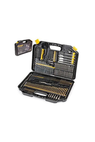 Powermat Trusa set 246 burghie si biti pentru lemn, metal, beton,