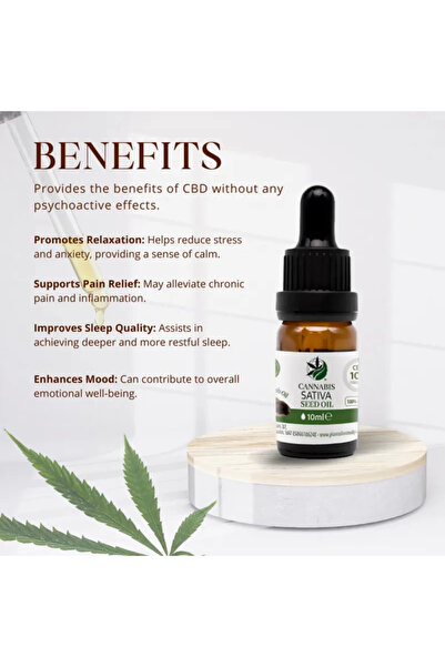 Plant of remedy Ulei canabis CBD 10% (1000mg Canabidiol) 10ml