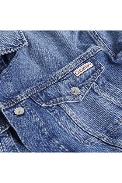 Calvin Klein Men Blue Cotton Relaxed Denim Jacket