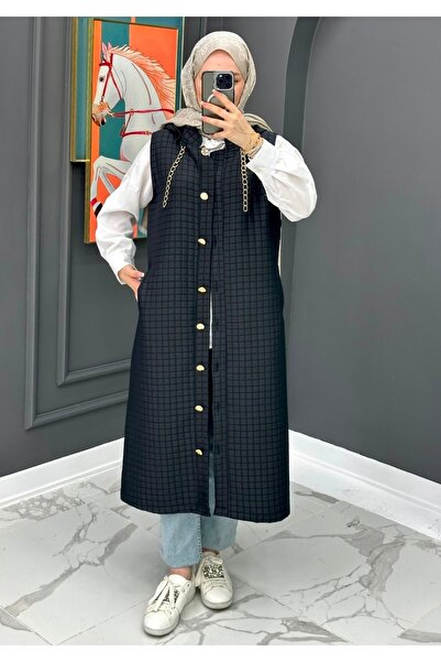 HUDA Kadın tesettür büyük beden kapitone yelek