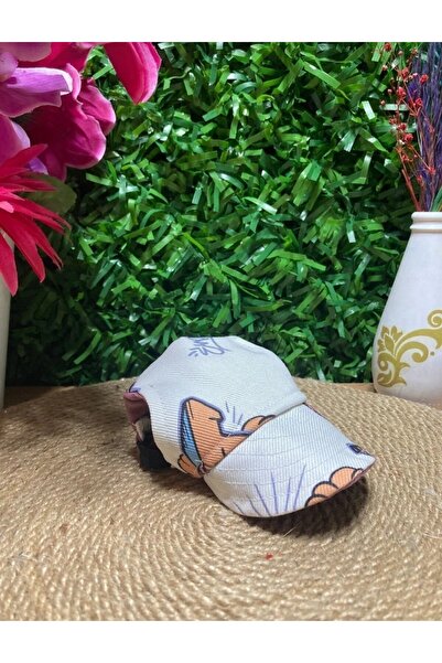 bellorsi Kedi ve Köpekler İçin Evcil Hayvan Şapkası/Aksesuarı Ayarlanabilir Lastikli Kot Kumaş Pet Şapkası
