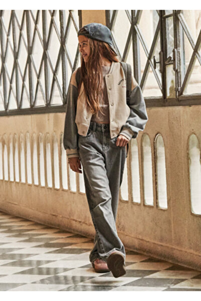 MAYORAL Girl's Stonewashed Jeans - Gray