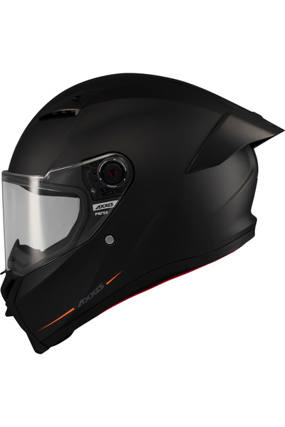 AXXIS Motosiklet Kask Full Face ECE 22.06R Fenix Solid A1 Mat Siyah Motor Kaskı