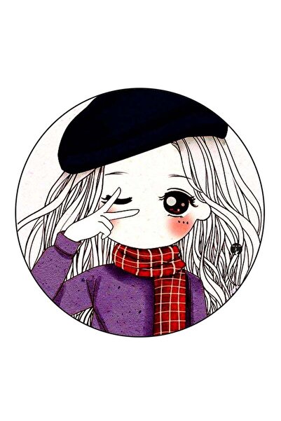 Generic RKN Girl Printed Fridge Magnet Multicolour