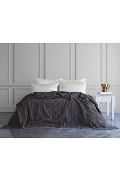 Dantela Ночне покривало з нитками - антрацит