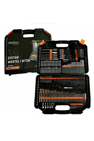 Kraft Trusa set 246 burghie si biti pentru lemn, metal, beton,