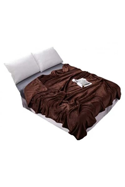 Super Elegant Pucioasa Cocolino Blanket 200x230cm, Brown, fluffy and velvety texture
