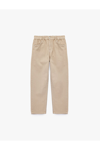 Koton Cotton Relaxed Fit Pocket Denim Trousers