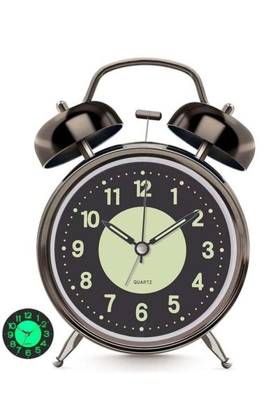Generic Loud Alarm Clock for Heavy Sleeper, Clocks for Bedroom, 4'' Battery O...