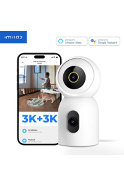 Imilab Smart Dual Indoor Surveillance Camera 3K+3K Wi-Fi Wired C30-Dual - White