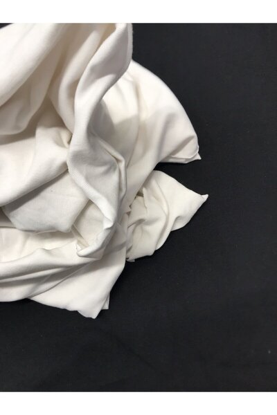 Yiğit Kumaş Bebe Ribana Flexible Combed Cotton Fabric, Piece 90X175 cm Cream Color