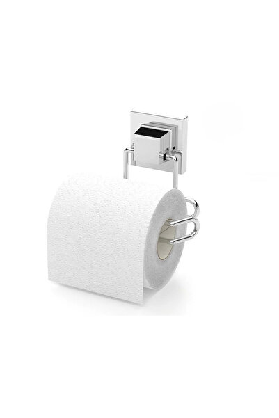 MegaVitrin Tekno Tel Ef-271 Chrome Toilet Paper Holder |   Adhesive/Screw Hole-Free Metal Toilet Paper Holder