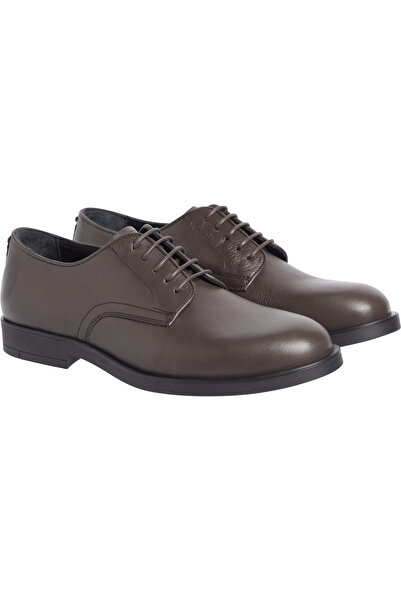 Calvin Klein Men Brown Leather Derby Shoes