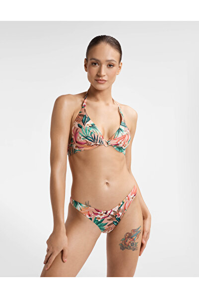 ESOTIQ Women's Bikini Bottom Briefs Tropical Floral Pattern Panties Beach Pool | Lemonade