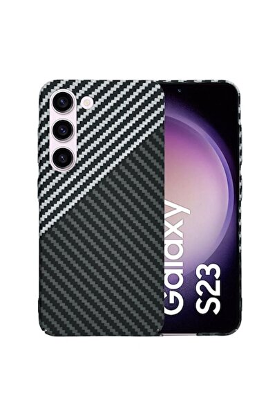 Modo Carcasă de înaltă protecție pentru Samsung Galaxy S23, D54, plastic dur, gri titan Stealth