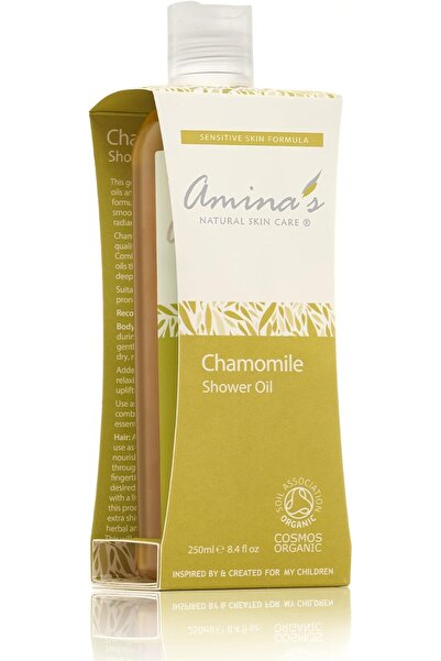 AMİNA زيت الاستحمام العضوي بالبابونج، 250 مل