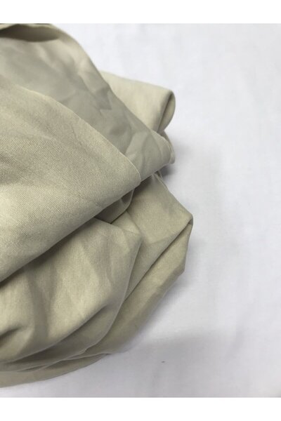 Yiğit Kumaş Suitable for Draping Polyester Combed Flexible Fabric, Piece 170X170 cm Beige Color