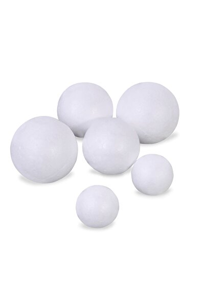 OEM Set Creatii Bile din Spuma de Polistiren - 6buc