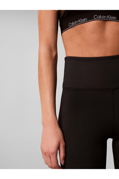 Calvin Klein Women Black Elastic Waist Gym Leggings